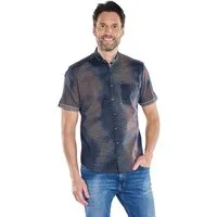 Engbers Kurzarmhemd Herren Kurzarmhemd mit Batik-Print und Stretch-Komfort, Rosa