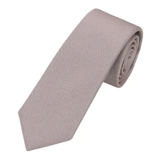 seidenfalter - Krawatte Uni 6cm beige - Gr. - OS