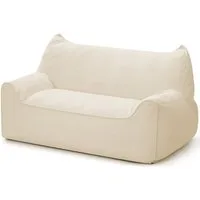 Insma Sitzsack XXL 2-Sitzer Lazy-Sofa Loungesessel 140cm aus Chenille mit Füllung, Relaxsessel Bean Bag mit Rückenlehne für Lesen, Gaming, Wohnzimmer