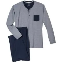 CECEBA Pyjama XXL Ceceba Melangeoptik Pyjama navy (2 tlg)