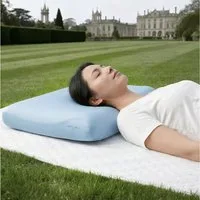 JASLIFE Nackenstützkissen Ergonomisches Nackenstützkissen aus Memory-Schaum, Füllung: Viscoelastischer Memory-Schaum, Seitenschläfer, Rückenschläfer, Ergonomisch, Druckentlastend, Atmungsaktiv, Nackenstützend, Memory Foam