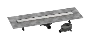 Hansgrohe Komplettset Duschrinne RainDrain Go 800 rücks.beflies.Stand./flache Instal. edelstahl geb 56273800