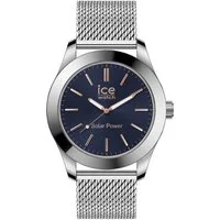 ice-watch Solaruhr ICE steel - Medium - SOLAR 3H 023794, Armbanduhr, Herrenuhr, Edelstahlarmband, bis 10 bar wasserdicht