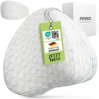 feela Kniekissen Ergonomisches Kissen für Seitenschläfer – entlastet Beine & Rücken, Fördert gesunden Schlaf & Haltung – ideal für Seitenschläfer & Pausen
