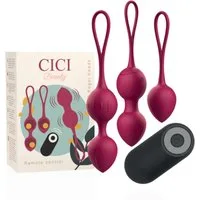 CICI BEAUTY Beckenbodentrainer Beckenboden 3er Set Beckenbodenkugel Damen Premium Silikon, Set, 3-tlg., 3er Set, Kräftigung der Becken- und Unterleibsmuskulatur