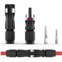 HB-DIGITAL Solar Stecker für PV Kabel 10mm2 Solarsteckverbinder 1500V IP68 Solarkabel, Solarstecker, Stabil, Witterungs- und UV-Beständig