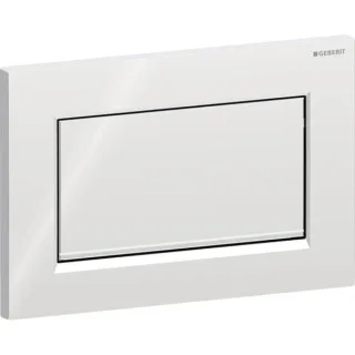 Geberit Betätigungsplatte Sigma30, für Spül-Stopp-Sp. glanzchrom/chrom gebürstet/glanzchrom, 115893K 115893KY1