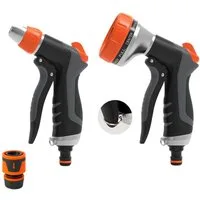 Agger Multifunktionsbrause Gartenspritze mit 12 Sprühfunktionen – Hochdruck Sprühpistole, Dauerarretierung & Frostschutz, für Garten, Auto, Pflanzen & Haustiere