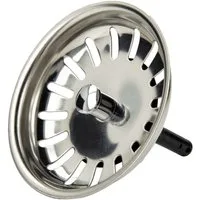 tecuro Siphon Siebkörbchen Siebkorb Ø 81 mm mit Kunststoff-Führungsstange 8 mm