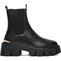 DeeZee Deezee Damen Chelsea Stiefel Schwarz 24249-1 Chelseaboots