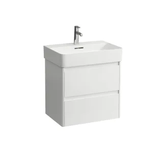 LAUFEN Waschtischunterschrank BASE 2.0 400x572x515 2 Schubl m. Griffmulde f.WT H810283 weiß glzd, H4 H4113721082611