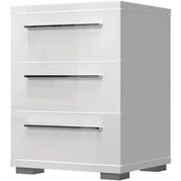 OTTO home Nachtkommode Piano, Nachttisch aus FSC-zertifiziertem Holzwerkstoff, Made in Europe (45/40/43 oder 61cm (B/T/H), ideal passend zum Boxspringbett), UV lackiert, hochglänzend, Soft-Close Funktion, 2 oder 3 Schubladen