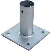 ESTEXO Aufschraubhülse Pfostenhülse Pfostenträger Bodenhülse rund für 34 mm Pfosten