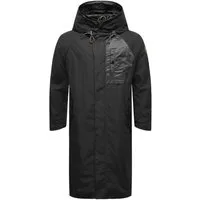 Stone Harbour Regenmantel Zafaar Lange Herren Regenjacke mit Kapuze