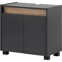 Schildmeyer Waschbeckenunterschrank Cosmo, Waschbeckenunterschrank, Made in Germany, B: 56,9 cm Solide Verarbeitung - Dieses Produkt ist in Deutschland gefertigt