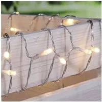HI LED-Lichterkette LED Lichterkette mit 48 warm weiße LEDs ca. 3,76 mtr.
