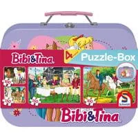 Bibi & Tina Puzzle-Box im Metallkoffer 2x 100 Teile, 2x 150 Teile