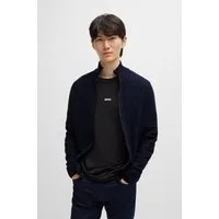 BOSS ORANGE Strickjacke Avac mit Logostickerei auf der Brust