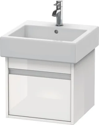 Duravit Ketho Waschtischunterbau wandhängend Weiß Hochglanz 450x440x410 mm - KT668502222 KT668502222