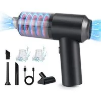 ASFSKY Akku-Handstaubsauger Mini Handstaubsauger Auto 8000Pa kabellos Akku Staubsauger 2-in-1, 50 W, beutellos, Kompakter, Handstaubsauger mit 8000Pa Saugkraft und HEPA-Filter