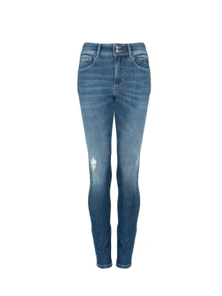 Guess Jeans Skinny High Damen blau
