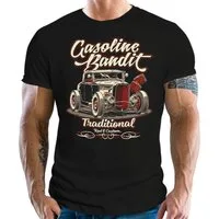 GASOLINE BANDIT® T-Shirt für Rockabilly Hot-Rod Racer: Traditional Rod & Custom