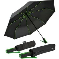 iX-brella Taschenregenschirm BIG Automatik Fiberglas-Schirm groß 104cm, mit farbigen Doppel-Speichen