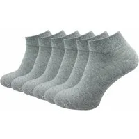 GAWILO Sneakersocken aus 100% Baumwolle für Herren (6-Paar) ohne drückende Naht über den Zehen - atmungsaktiv - absolut blickdicht