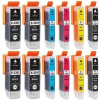 inkpro 12 XL-Druckerpatronen T33XL kompatibel mit Epson 33XL, Tintenpatrone (für Expression Premium XP-530, XP-540, XP-630, XP-635, XP-640, XP-645, XP-830, XP-900, XP-7100, 12-tlg., 4 x T3351 BK und je 2 x T3362 C, T3363 M, T3364 Y, T3361 BK)