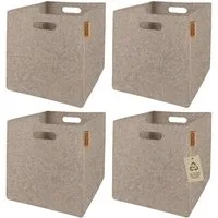 Youyijia Aufbewahrungsbox Aufbewahrungsbox Filz 4er Set 30x30x30 cm
