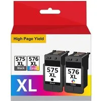 Toner Kingdom Patronen für Canon PG575 CL576 XL Pixma TS3752i 3751i 3750i 3551i Tintenpatrone (Set, 500-tlg)