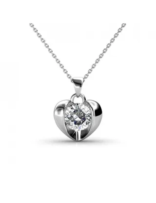 Simply Love-Anhänger - Silber und Kristall