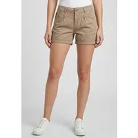 Urban Surface Chinoshorts Damen Stretch-Shorts Chino-Style Bundfalten, stretchy, Aufschlag am Bein