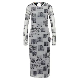 Boss - Bodycon Kleid für Damen, Rundhalsausschnitt, Langärmlig (Schwarz)