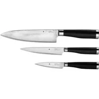 WMF Messer-Set Yari Messer-Set, 3-teilig (3-tlg., 1x Kochmesser, 1x Allzweckmesser, 1x Gemüsemesser), 67 Lagen japanischer Spezialklingenstahl