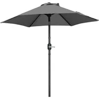 Yaheetech Sonnenschirm Φ 226/269/294 cm, Garten- und Marktschirm mit 6 Metallstreben für Balkon/Terrasse/Garten