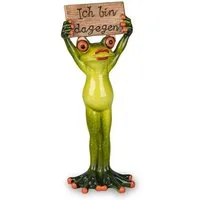 formano Dekofigur Frosch Froschfrau als Demonstrantin mit Schild (1 St)