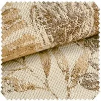 novely® Stoff exquisit FLORENZ Polsterstoff im Leinen-Look - Blumenmuster, Schwer Entzündbar, Robust, Abriebfest, Meterware, 1lfm