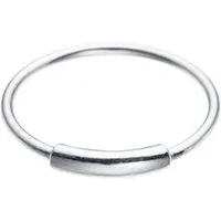 Karisma Schmuck Nasenpiercing Nasenring Tube Silber 925 Ring Biegbar Helix Ohrring Tragus 8mm, Dünn 0,65mm Dicke PS-R2 Frauenschmuck Herrenschmuck