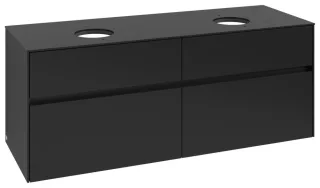 Villeroy & Boch Waschtischunterschrank Collaro C048B0 1400x548x500mm m. Bel. 4 Ausz. für 2 Waschtisc C048B0VL