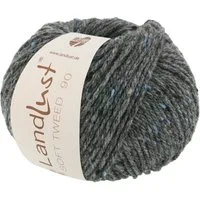 LANA GROSSA LANDLUST SOFT TWEED 90 Häkelwolle, 90 m (Klassisch verzwirntes Tweedgarn aus Schurwolle mit mehrfarbigen Noppen), 50 g
