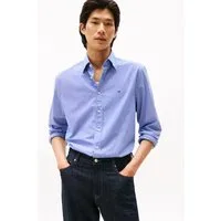 Tommy Hilfiger Langarmhemd FLEX POPLIN MICRO GINGHAM mit Vichy Karo, Button-down-Kragen, Regular Fit
