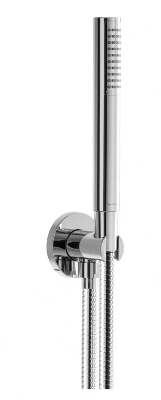 Herzbach Herzbach Living Spa Wannenset rund Anschlussbogen ABS Stabhandbrause Chrom , 11.620221.4.01 11.620221.4.01
