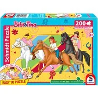 Schmidt Spiele Puzzle Bibi & Tina, Pferdeliebe, 200 Puzzleteile, Made in Europe