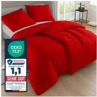 Komfortec Bettwäsche Premium, 135 x 200 bis 220 x 240 cm, 6 verschiedene Größen zur Auswahl, gebürstet 100% Mikrofaser, 4 teilig, Superweiches Bettwäsche-Set, Knitterfrei, Atmungsaktiv
