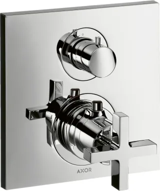 Hansgrohe Thermostat UP Axor Citterio F-Set chrom m.Absperr-u.Umstellvtl./Kreuzgriff, 39725000 39725000