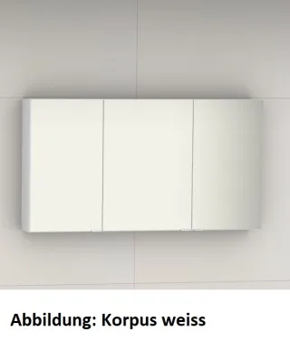 Artiqua Spiegelschrank, Weiß Hochglanz Touch, 070-SDT-2-13-125 070-SDT-2-13-125