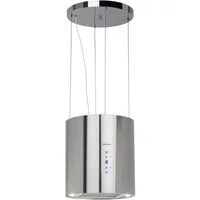 Klarstein Deckenhaube Barett Serie Barett Inselabzugshaube Ø35 cm 558 m³/h LED Edelstahl Barett, Abzugshaube Insel Abluft Umluft Haube Dunstabzug Dunstabzugshaube