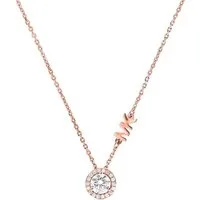 MICHAEL KORS Kette mit Anhänger Schmuck Geschenk Silber 925 Halsschmuck PREMIUM, mit Zirkonia (synth)