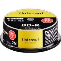 Intenso Blu-ray-Rohling 25 Intenso Rohlinge Blu-ray BD-R full printable 25GB 6x Spindel
